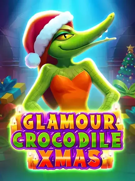 Glamour Crocodile Christmas slot game